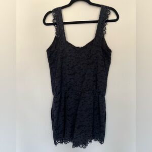 Club Monaco Dark Grey Lace Sleeveless Romper